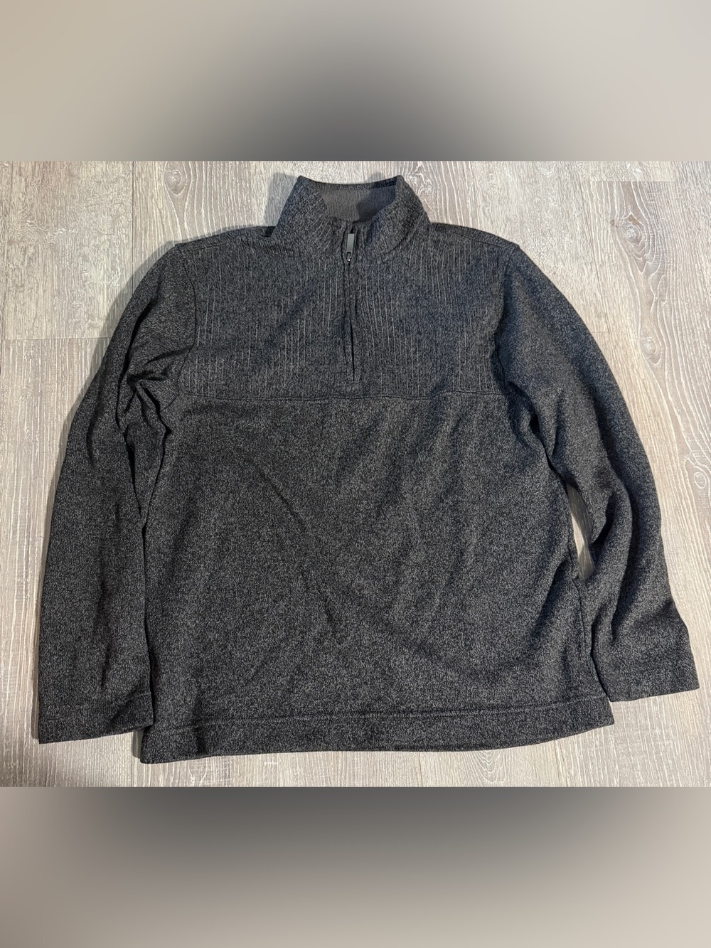 Van Heusen Men’s Dark Charcoal Half-Zip Pullover